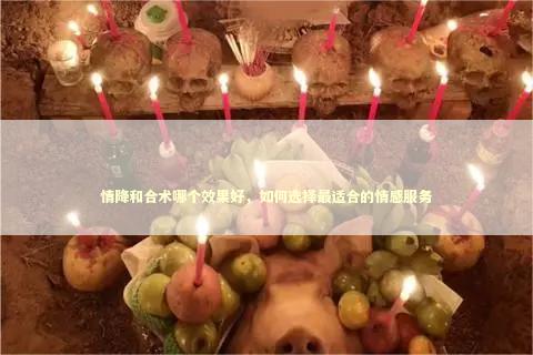 情降和合术哪个效果好，如何选择最适合的情感服务